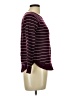 Pink Clover Stripes Burgundy Pullover Sweater Size L (petite) - photo 4