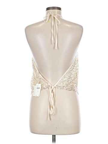 Flat White Sleeveless Blouse (view 2)