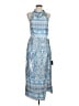 Lulus 100% Polyester Paisley Blue Cocktail Dress Size L - photo 1