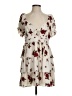 Thirty/Thirty 100% Polyester Floral Ivory Cocktail Dress Size S (estimated) - photo 1