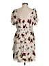 Thirty/Thirty 100% Polyester Floral Ivory Cocktail Dress Size S (estimated) - photo 2