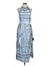 Lulus 100% Polyester Paisley Blue Cocktail Dress Size L - photo 1