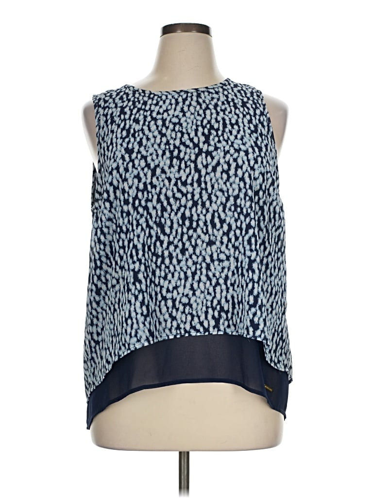 Pre-owned Michael Michael Kors Sleeveless Blouse In Blue
