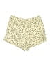 Equipment 100% Silk Print Yellow Shorts Size M - photo 1