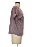 Kensie Metallic Purple Short Sleeve Top Size S - photo 4