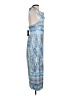 Lulus 100% Polyester Paisley Blue Cocktail Dress Size L - photo 4