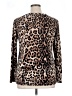 White Stag Animal Print Brown Pullover Sweater Size 16 - 18 - photo 2