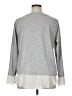 Ann Taylor LOFT Gray Long Sleeve Top Size XL - photo 2