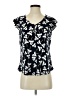 Anne Klein Black Short Sleeve Blouse Size S - photo 1