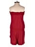 Express Solid Red Romper Size XS - photo 2