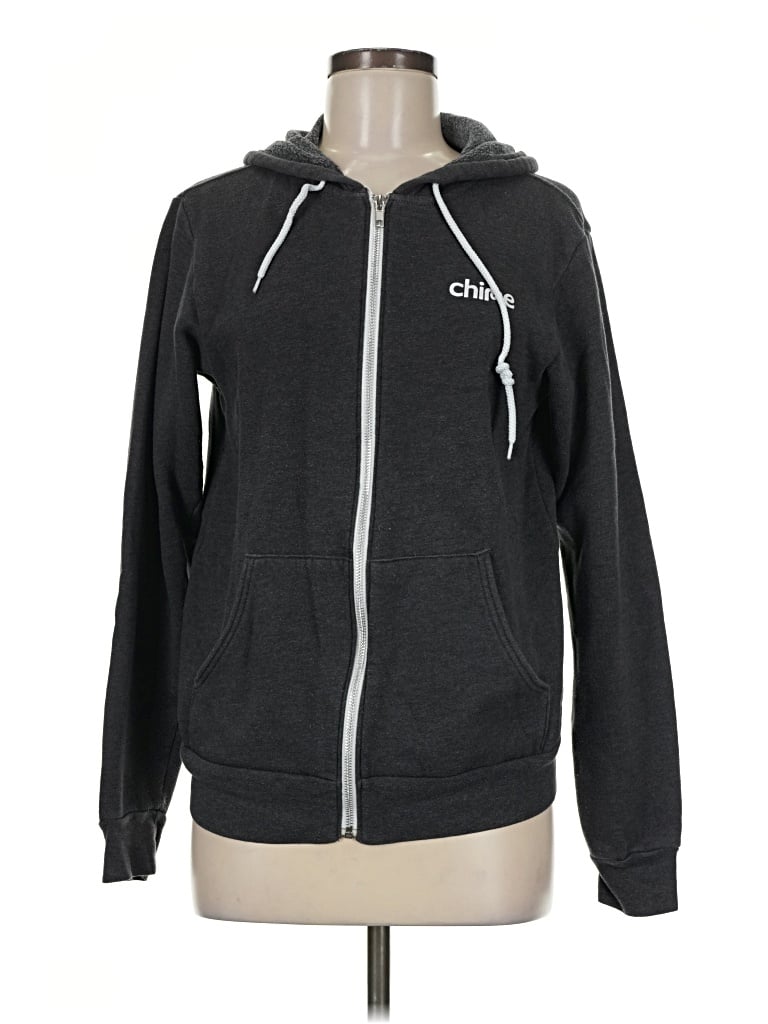 Pre-owned Bella+canvas Zip Up Hoodie In Gray