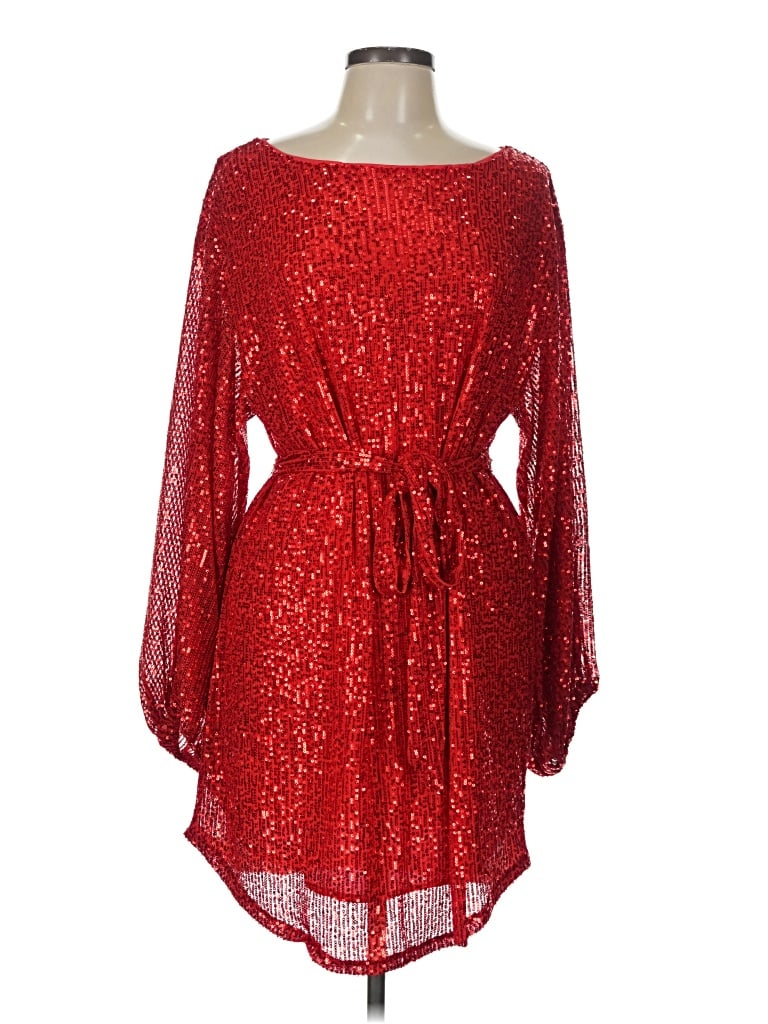 Pre-owned Vine & Love Cocktail Dress In Red