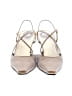 Stuart Weitzman Metallic Solid Gold Ivory Heels Size 7 1/2 - photo 2
