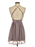 Speechless Solid Gray Cocktail Dress Size 3 - photo 2