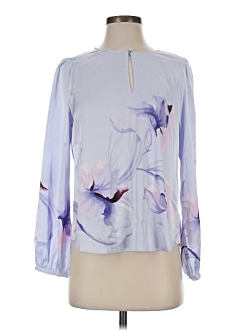White House Black Market Long Sleeve Blouse (view 1)