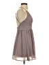 Speechless Solid Gray Cocktail Dress Size 3 - photo 4