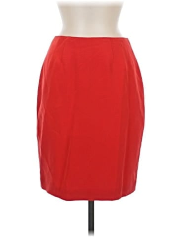 Linda Allard Ellen Tracy Silk Skirt (view 1)