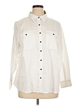 Lands' End 3/4 Sleeve Button Down Shirt