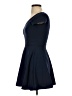 Planet Gold Solid Blue Casual Dress Size XS - photo 5