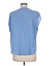 Banana Republic 100% Polyester Blue Short Sleeve Blouse Size M - photo 2