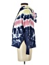 Central Park West Tie-dye Blue Turtleneck Sweater Size XS - photo 5