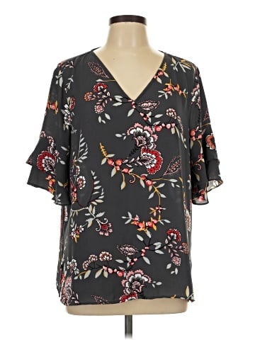 Ann Taylor LOFT Short Sleeve Blouse (view 1)