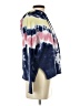 Central Park West Tie-dye Blue Turtleneck Sweater Size XS - photo 4