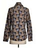 J. McLaughlin Paisley Blue Long Sleeve Button-Down Shirt Size S - photo 2