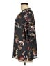 Ann Taylor LOFT 100% Polyester Black Short Sleeve Blouse Size L - photo 5