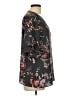 Ann Taylor LOFT 100% Polyester Black Short Sleeve Blouse Size L - photo 4