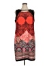Catherines Graphic Red Casual Dress Size 1X - photo 1