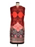 Catherines Graphic Red Casual Dress Size 1X - photo 2