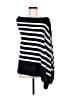 Ann Taylor LOFT Stripes Black Poncho One size - photo 1