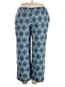 Brooke Shields Timeless Print Blue Casual Pants Size XL (petite) - photo 1