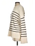 Zara Stripes Ivory Turtleneck Sweater Size S - photo 6