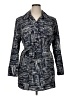 Coldwater Creek 100% Polyester Blue Trenchcoat Size 16 - photo 1