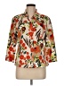 Chico's Floral Orange 3/4 Sleeve Blouse Size Med (1) - photo 1