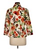 Chico's Floral Orange 3/4 Sleeve Blouse Size Med (1) - photo 2