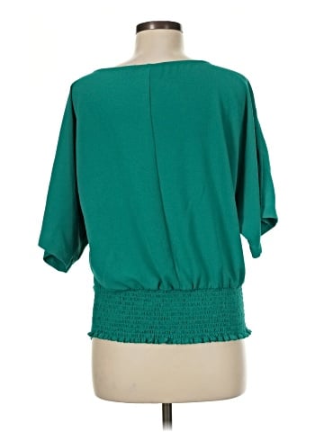 New York & Company Short Sleeve Blouse (view 2)