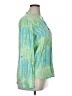 Weekend 100% Rayon Green 3/4 Sleeve Blouse Size XL - photo 1
