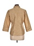 Austin Reed Tweed Tan 3/4 Sleeve Button-Down Shirt Size 10 - photo 2