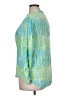 Weekend 100% Rayon Green 3/4 Sleeve Blouse Size XL - photo 2