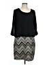 AGB Chevron-herringbone Black Casual Dress Size 14 - photo 1