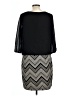 AGB Chevron-herringbone Black Casual Dress Size 14 - photo 2