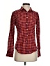 J.Crew Checkered-gingham Red Long Sleeve Button-Down Shirt Size 4 - photo 1