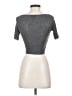 Topshop Gray Short Sleeve Turtleneck Size 2 - photo 2