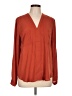 41Hawthorn 100% Polyester Orange Long Sleeve Blouse Size L - photo 1
