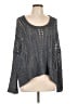 Margaret O'Leary Metallic Marled Blue Gray Pullover Sweater Size Lg (2) - photo 1