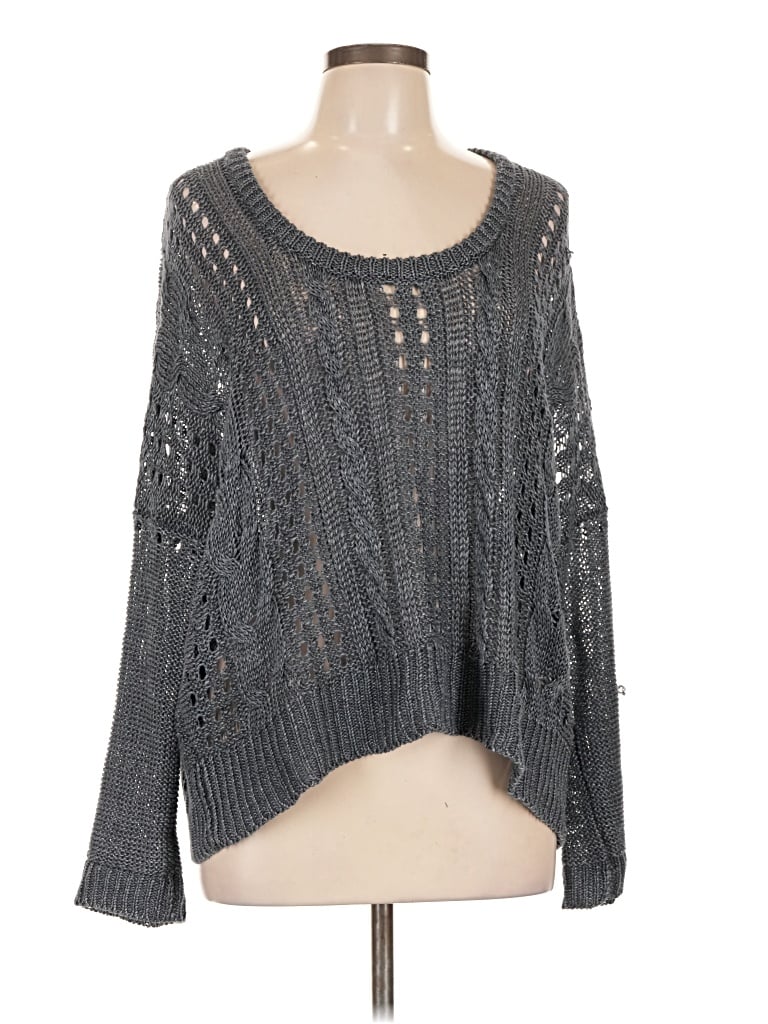 Pre-owned Margaret O'leary Pullover Sweater In Gray