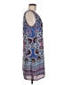 Artisan NY 100% Polyester Paisley Blue Casual Dress Size 8 - photo 4